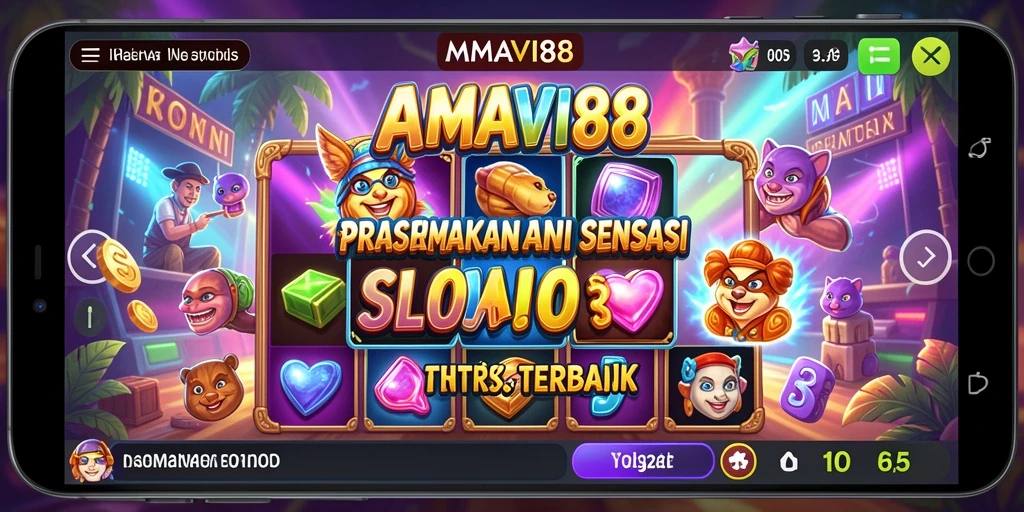 Screenshot gameplay AMAVI88 yang menunjukkan putaran slot yang mengasyikkan.