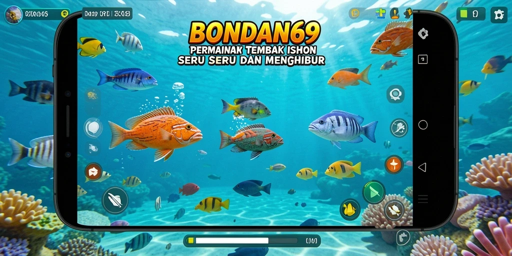 Tampilan menarik dari gameplay BONDAN69 saat menembak ikan.