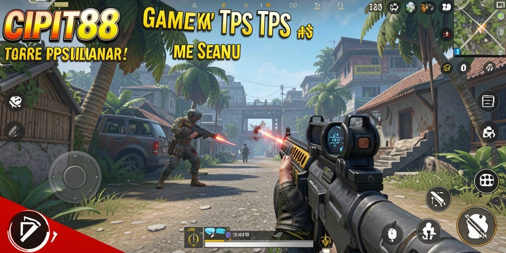 Tangkapan layar utama <strong>CIPIT88</strong> menampilkan aksi pertempuran yang menegangkan dalam gameplay TPS.