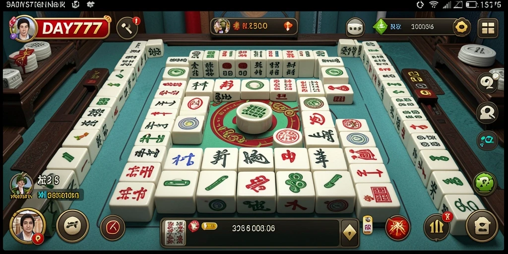 Tampilan gameplay Mahjong yang mengasyikkan di DAY777.
