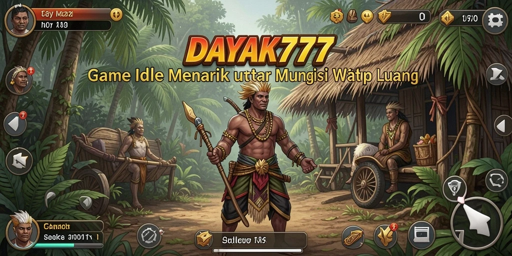 Screenshot gameplay DAYAK777 yang menampilkan aksi Idle yang menarik.