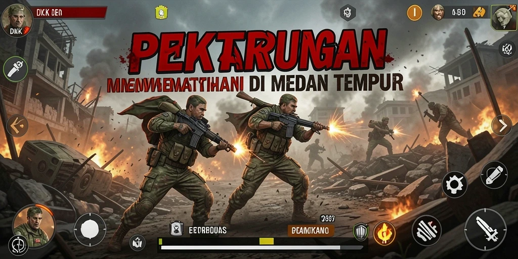 Gameplay menegangkan di DKK dengan pertempuran seru di pulau yang luas.