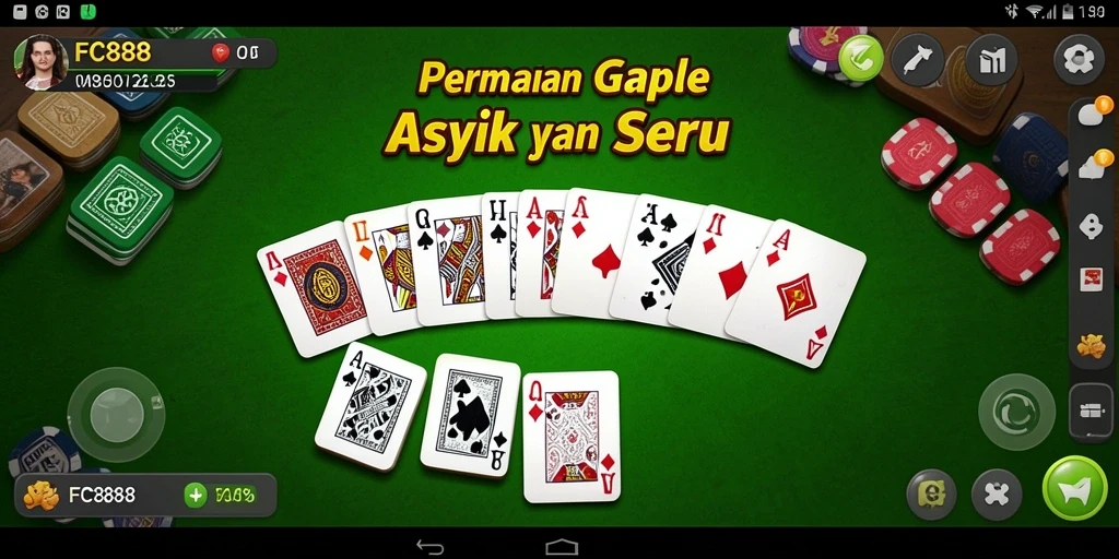 Tampilan gameplay Gaple yang menarik di FC888.