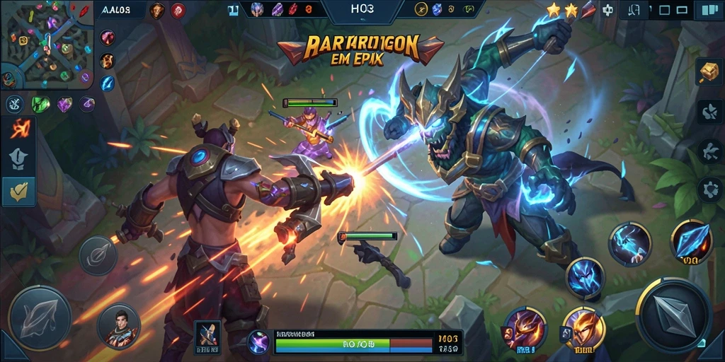 Gameplay seru H03 dengan aksi pertarungan yang mendebarkan.