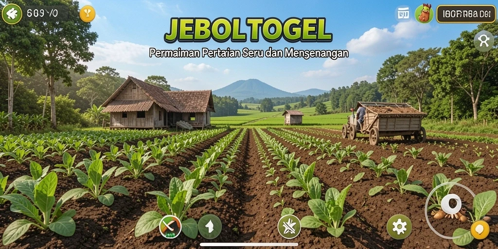 Tampilan gameplay menarik dari JEBOLTOGEL dalam suasana pertanian.