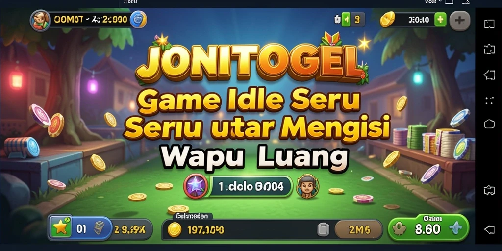 Tampilan gameplay menyenangkan di JONITOGEL dengan elemen Idle yang menarik.
