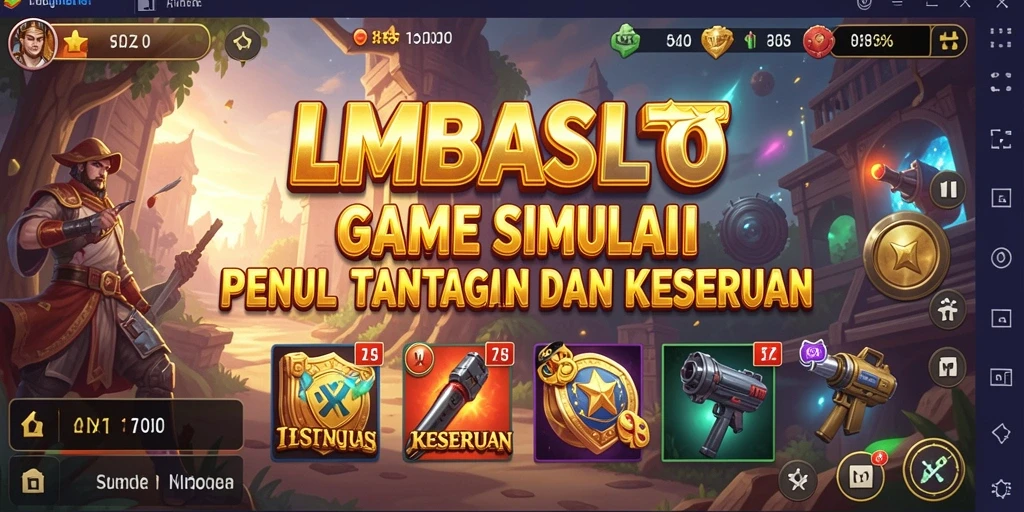Tampilan gameplay LMBASLOT yang menarik dan interaktif.