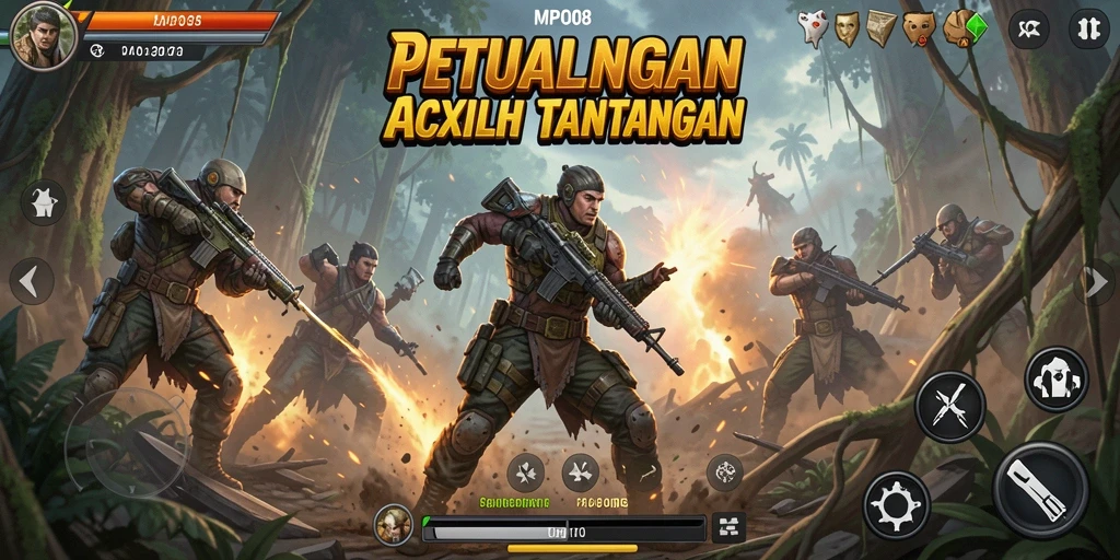 Screenshot MPO08 menampilkan aksi seru dan grafik yang memukau.