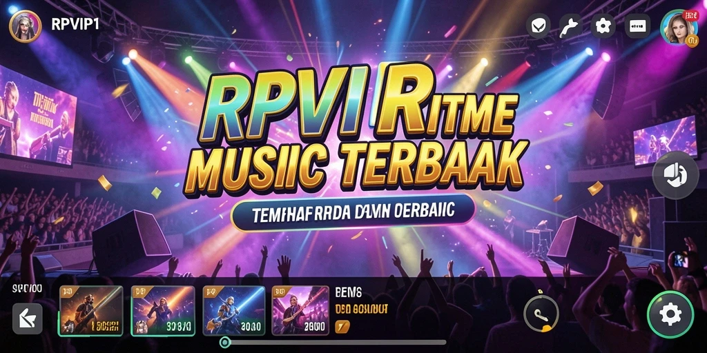 Tampilan menarik dari gameplay RPVIP1 yang menyajikan musik interaktif.