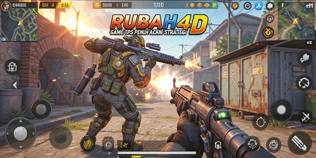 Tampilan gameplay mendebarkan dan aksi intens dari RUBAH4D.