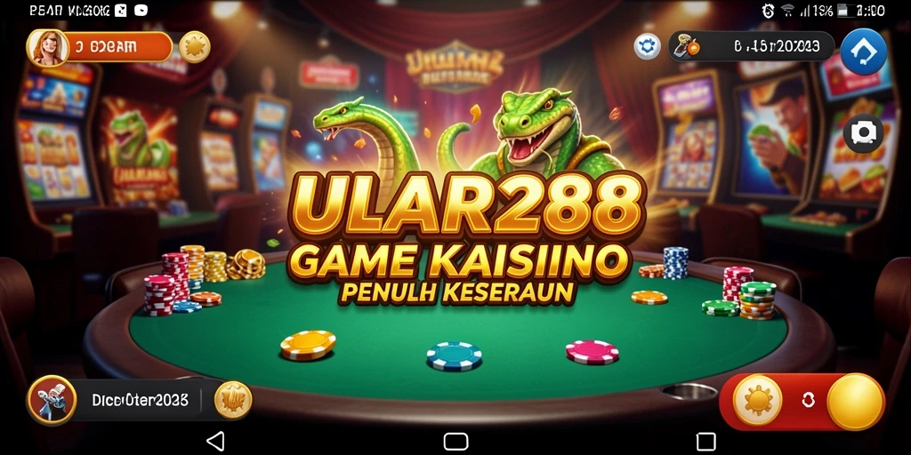 Screenshot gameplay ULAR288 menampilkan pengalaman Kasino yang seru.