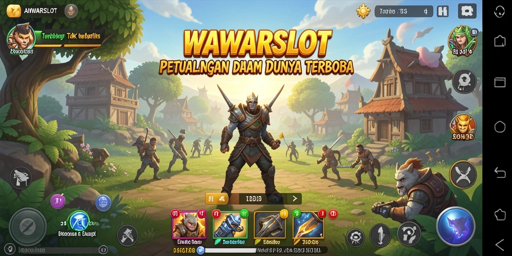 Screenshot gameplay WAWARSLOT yang menampilkan pengalaman Open World yang mendebarkan.
